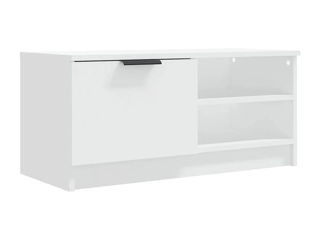 Mueble para TV  | Gabinete de TV |  Mueble de salón madera contrachapada blanco 80x35x36,5 cm