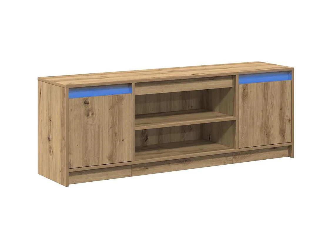 Gabinete de TV | Mueble de TV | Mueble de salón Marrón 139.5 x 34 x 50 cm Madera contrachapada