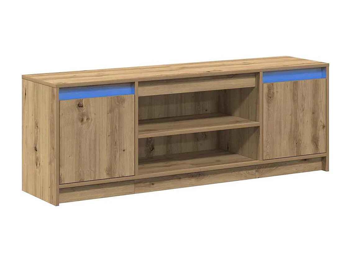 Gabinete de TV | Mueble de TV | Mueble de salón Marrón 139.5 x 34 x 50 cm Madera contrachapada