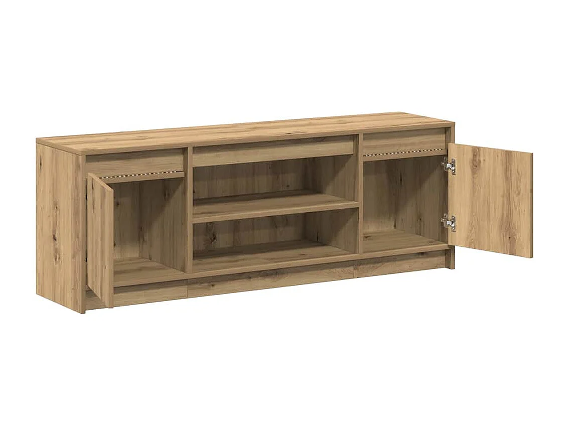 Gabinete de TV | Mueble de TV | Mueble de salón Marrón 139.5 x 34 x 50 cm Madera contrachapada