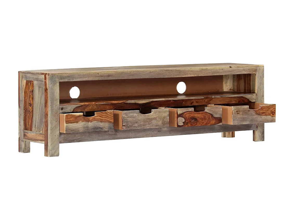 Mueble de TV | Mueble de salón madera maciza de acacia 130x30x40 cm