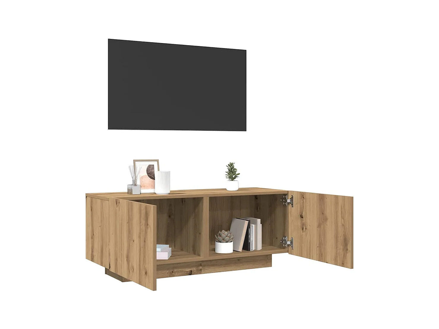 Mueble de TV | Mueble de salón madera de ingeniería roble artisan 100x35x40 cm