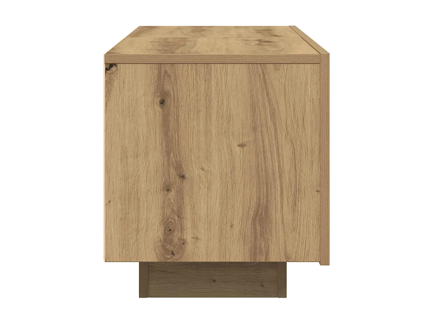 Tv-meubel | Tv-Bank | TV-kast100x35x40 cm bewerkt hout artisanaal eikenkleurig