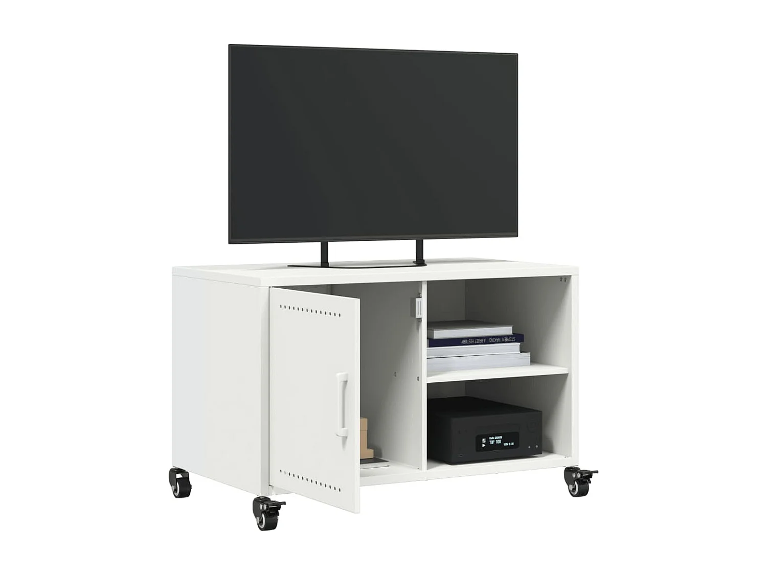 Mueble de TV | Mueble de salón acero blanco 68x39x43,5 cm
