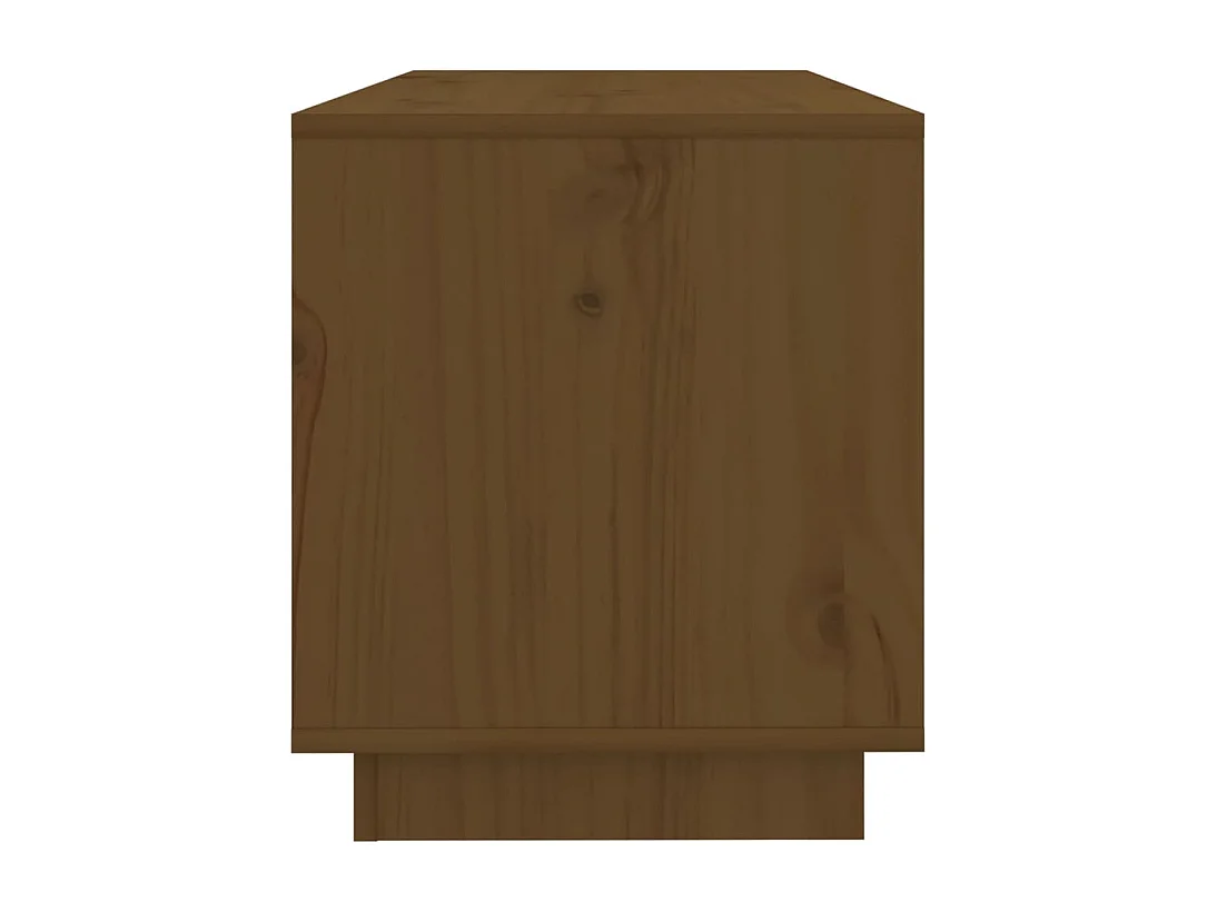 Mueble de TV | Mueble de salón madera maciza de pino marrón miel 74x34x40 cm