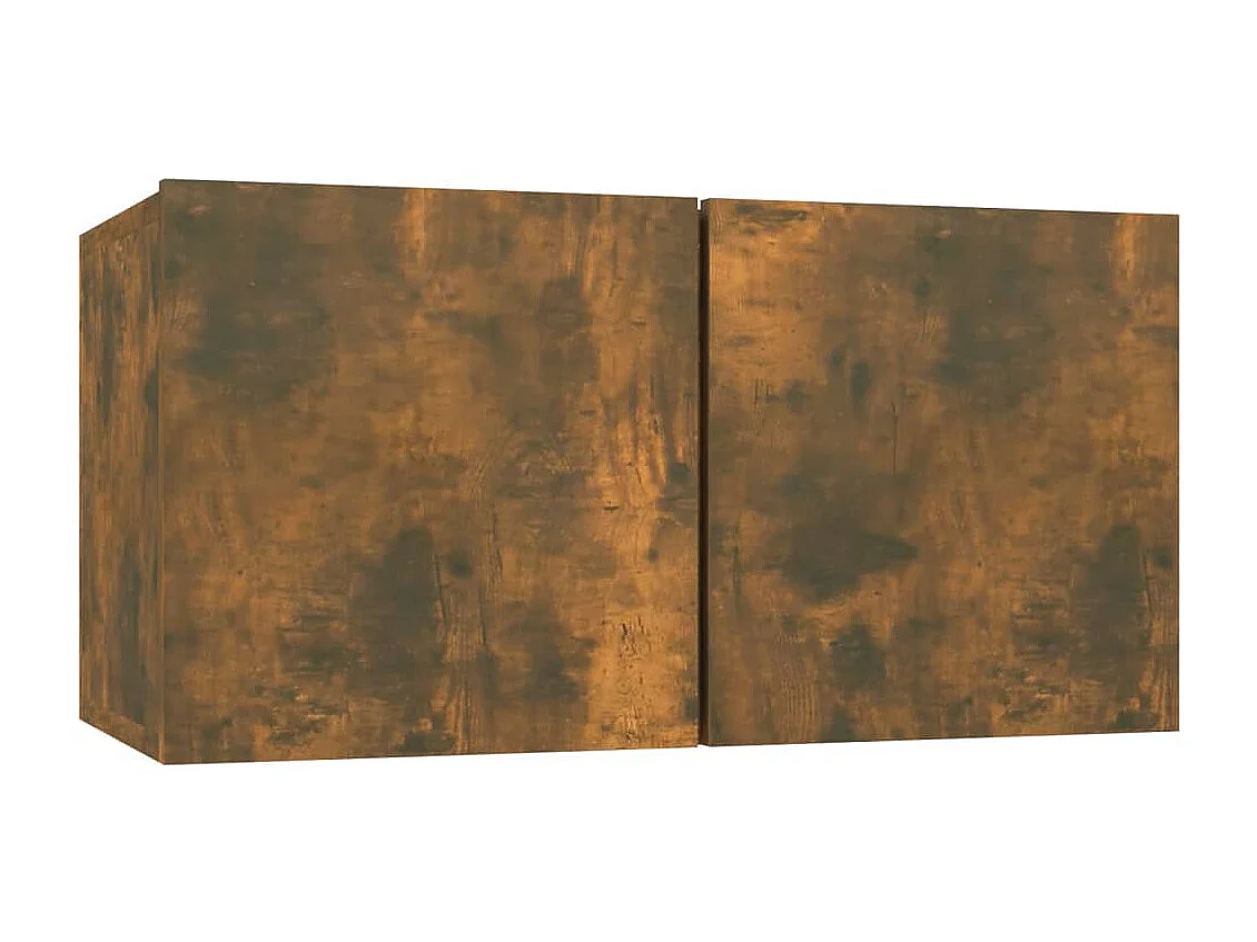 Meubles TV | Bancs TV | Armoires TV 8 pcs Chêne fumé 60x30x30 cm Bois d'ingénierie