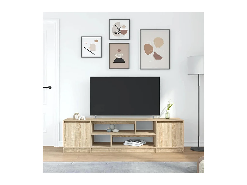 Tv-meubel | Tv-Bank | TV-kast188,5x41x50 cm spaanplaat sonoma eikenkleurig