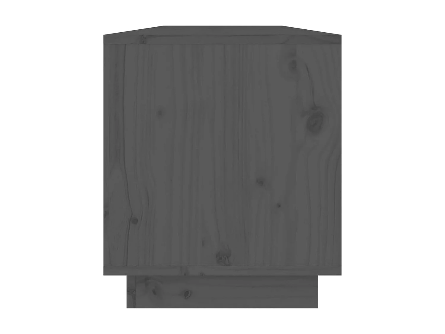 Mueble de TV | Mueble de salón de madera maciza de pino gris 110,5x34x40 cm