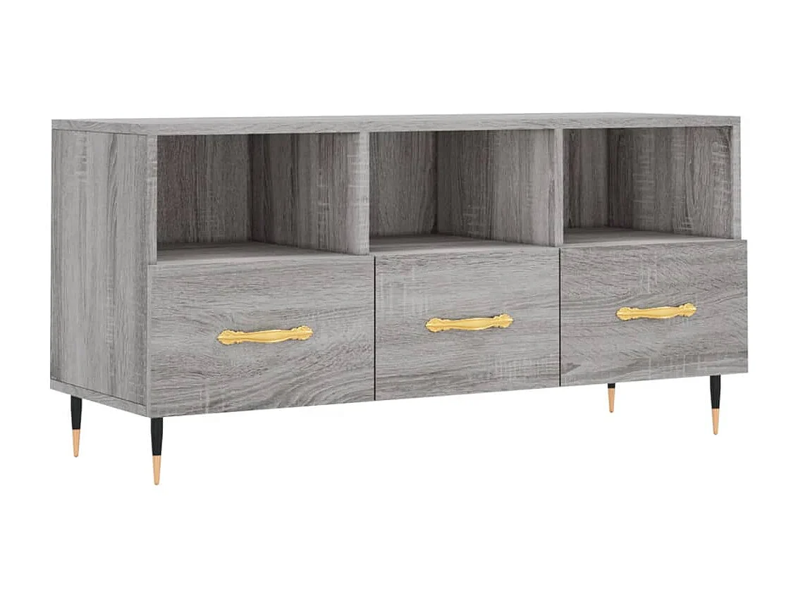 Mueble de TV | Mueble de salón madera de ingeniería gris Sonoma 102x36x50 cm