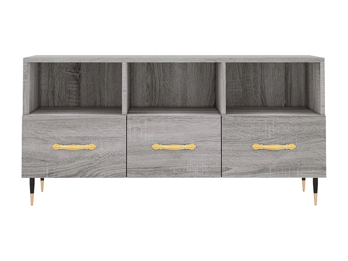 Mueble de TV | Mueble de salón madera de ingeniería gris Sonoma 102x36x50 cm