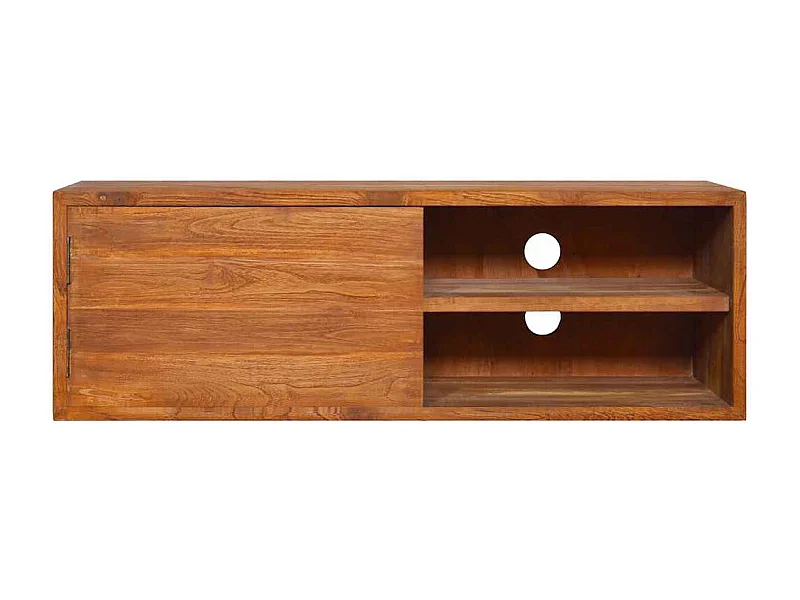 Meuble TV | Banc TV | Armoire TV mural 90x30x30 cm Bois de teck massif