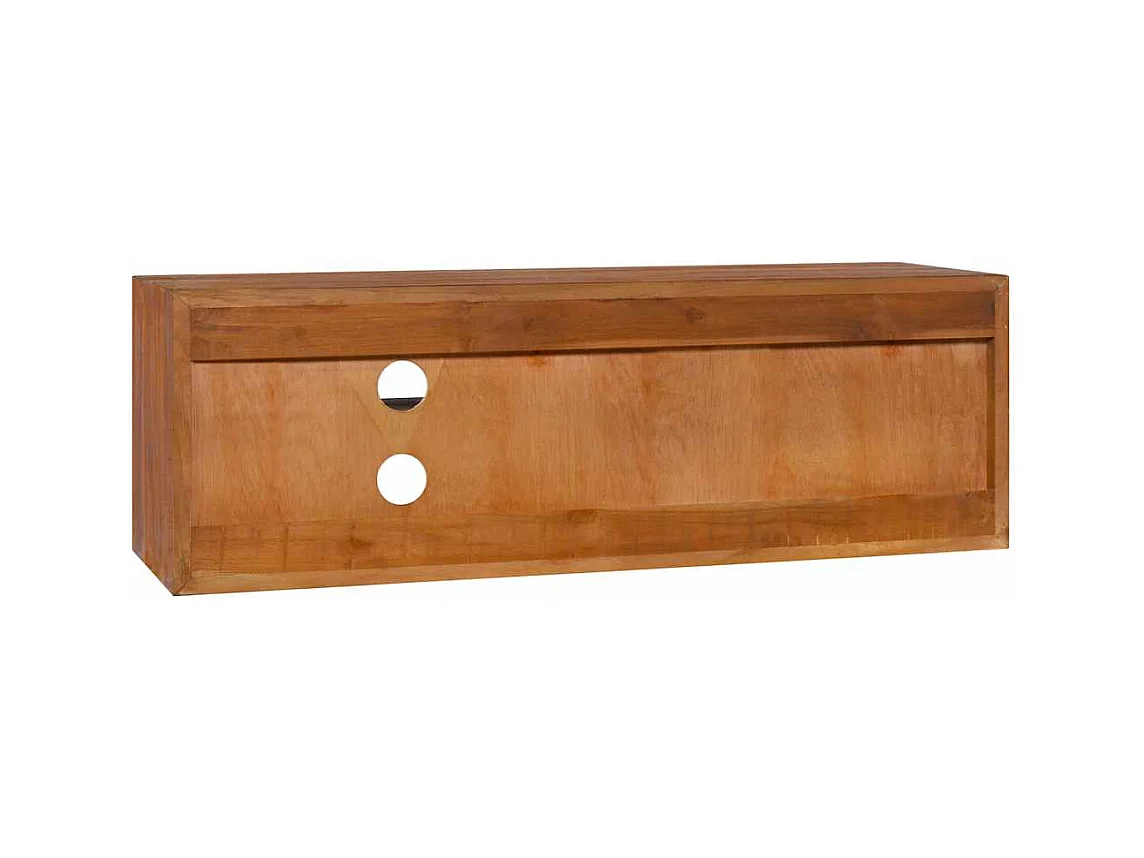 Mueble de TV | Mueble de salón de pared madera maciza de teca 90x30x30 cm
