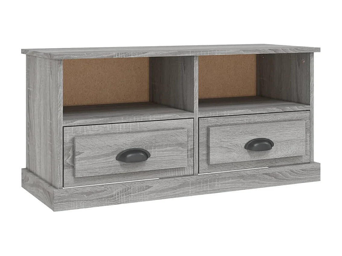 Mueble para TV  | Gabinete de TV |  Mueble de salón madera contrachapada gris Sonoma 93x35,5x45 cm