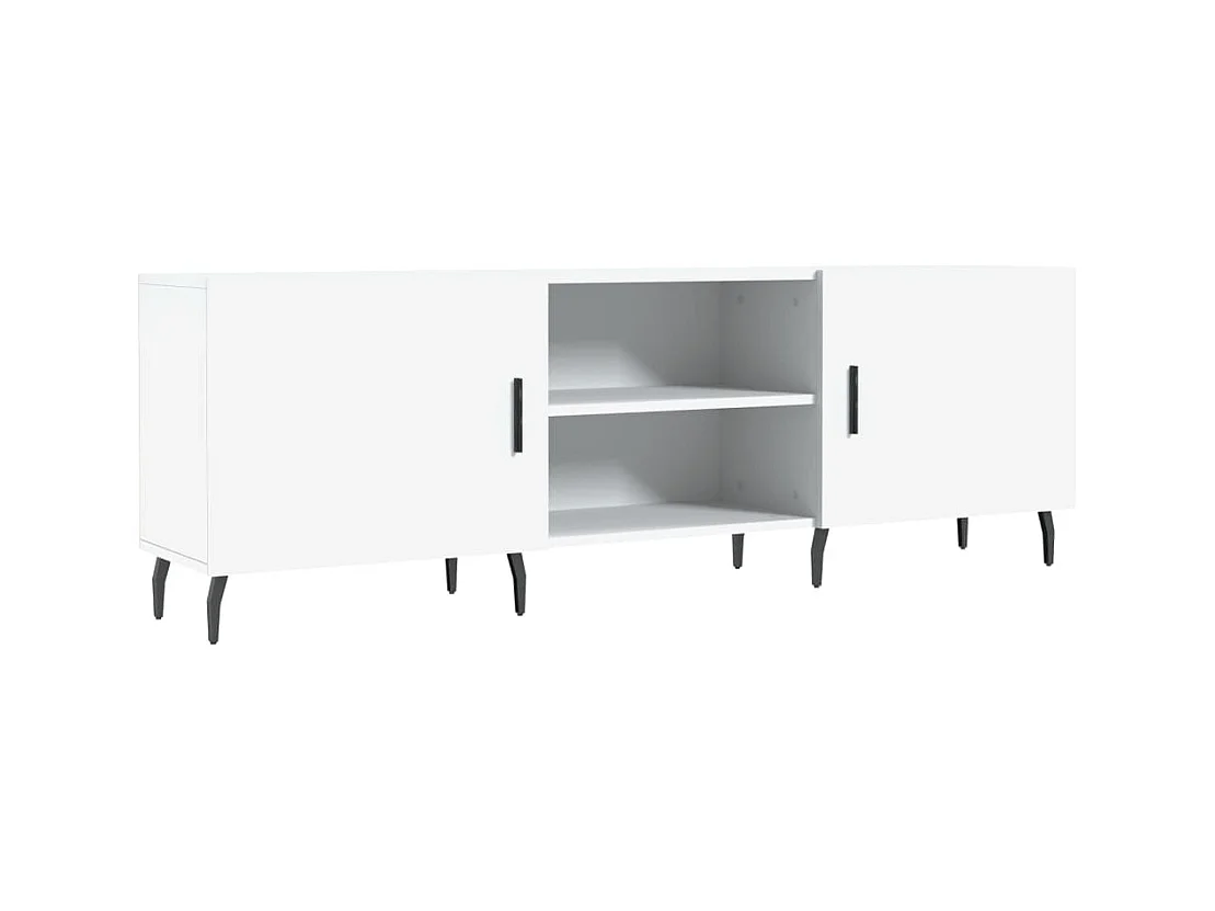 Mueble para TV  | Gabinete de TV |  Mueble de salón madera de ingeniería blanco 150x30x50 cm