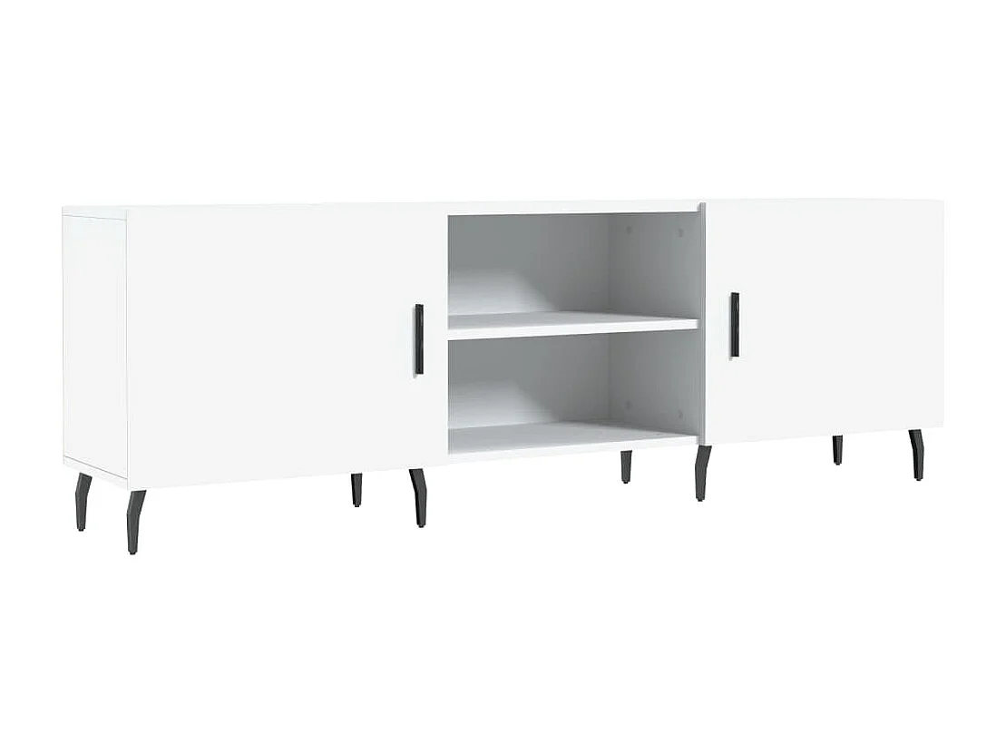 Meuble TV | Banc TV | Armoire TV blanc 150x30x50 cm bois d'ingénierie
