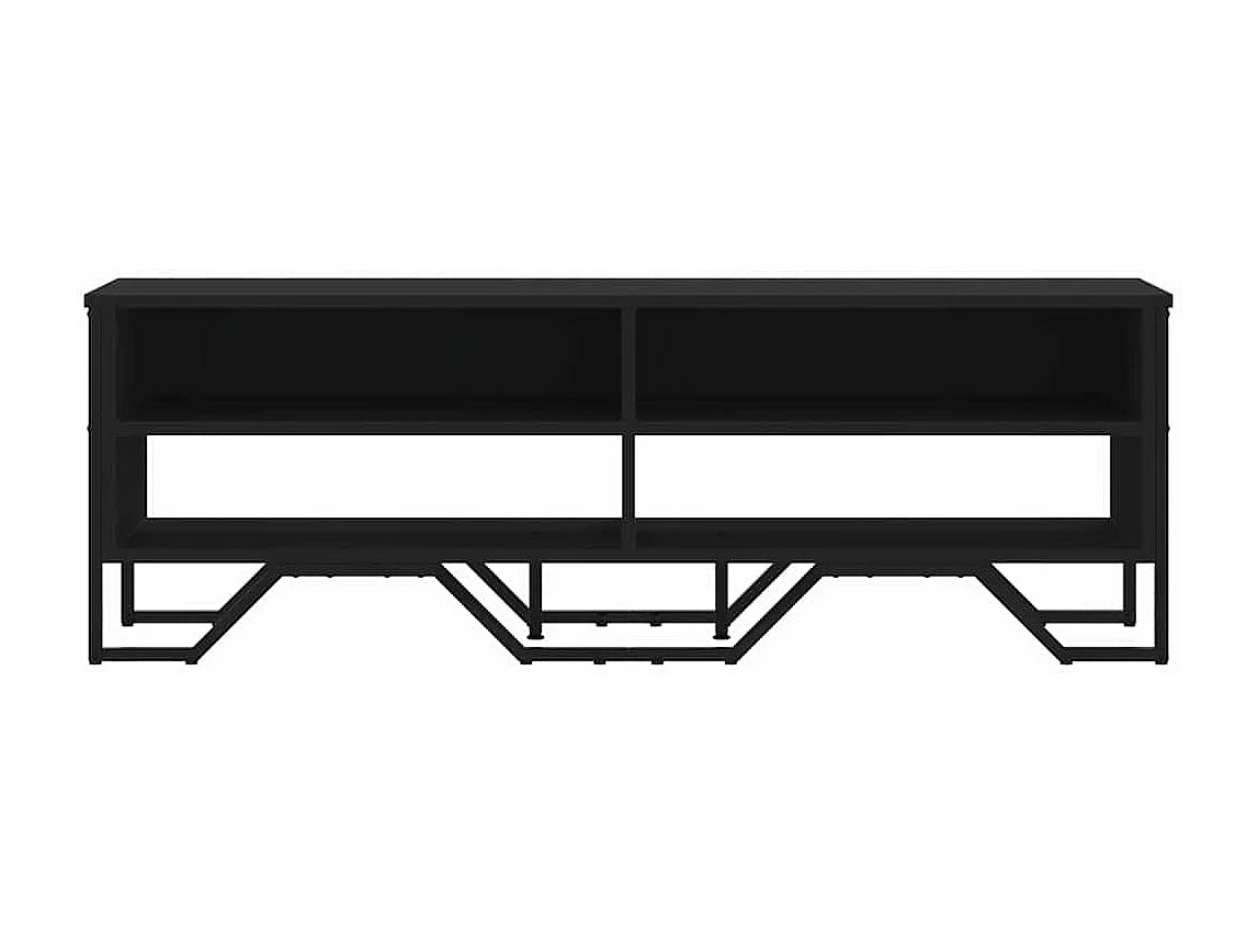 Mueble de TV | Mueble de salón madera de ingeniería negro 122x34x41 cm