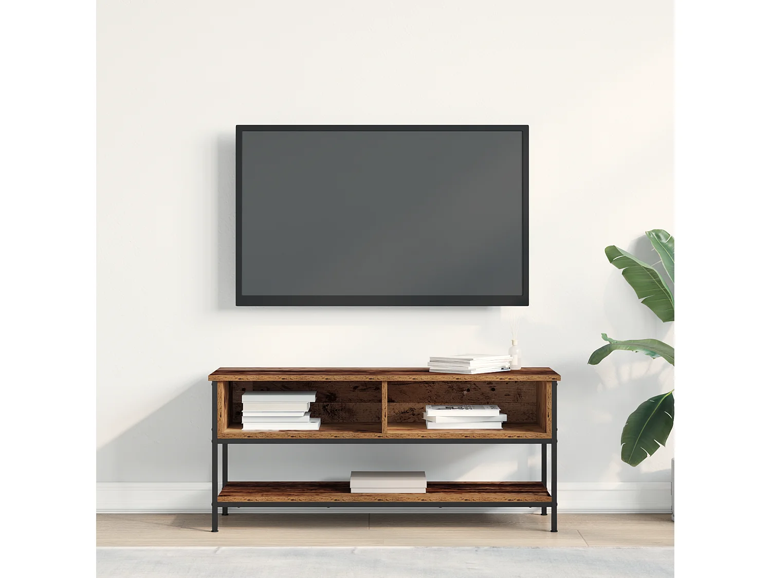 Gabinete de TV | Mueble de TV | Mueble de salón Madera vieja 100 x 35 x 45 cm