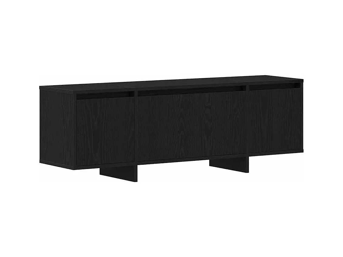 Gabinete de TV | Mueble de TV | Mueble de salón Negro 120 x 30 x 40.5 cm Madera contrachapada