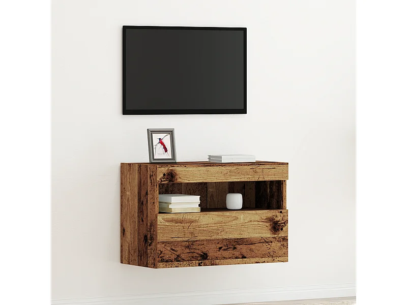 Mueble de TV | Mueble de salón Montado en la Pared Madera vieja 60 x 30 x 40 cm