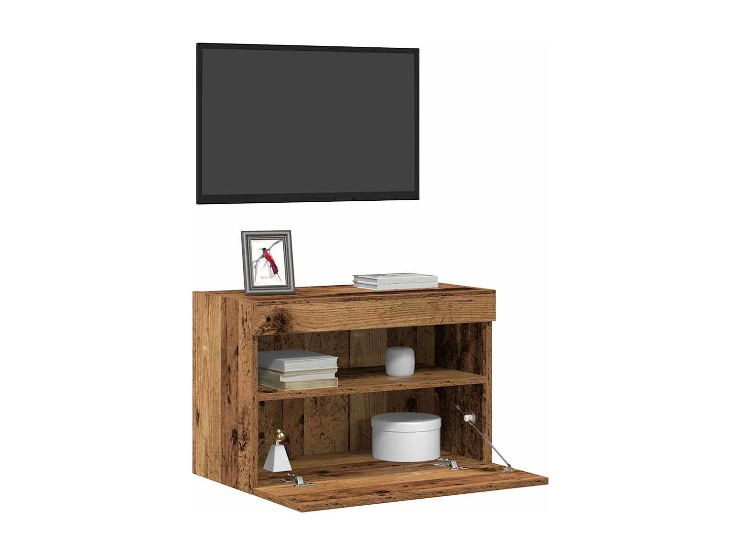 Mueble de TV | Mueble de salón Montado en la Pared Madera vieja 60 x 30 x 40 cm