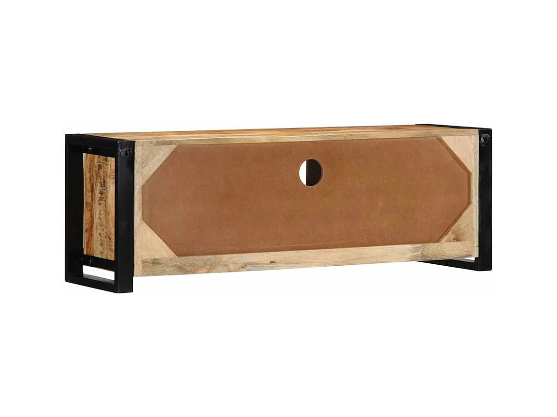 Mueble de TV | Mueble de salón madera maciza de mango rugosa 100x30x35 cm
