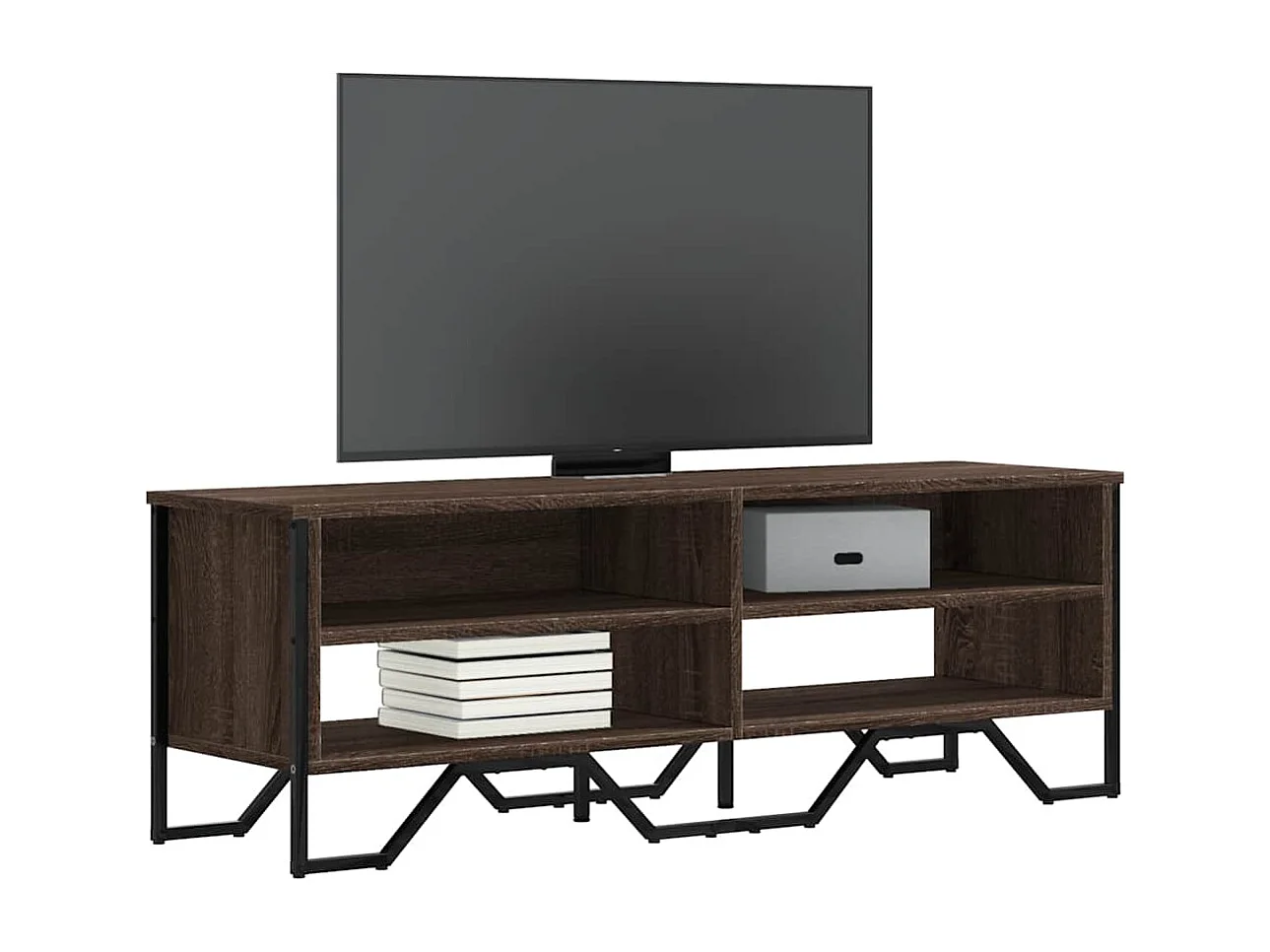 Mueble de TV | Mueble de salón madera de ingeniería marrón roble 122x34x41 cm