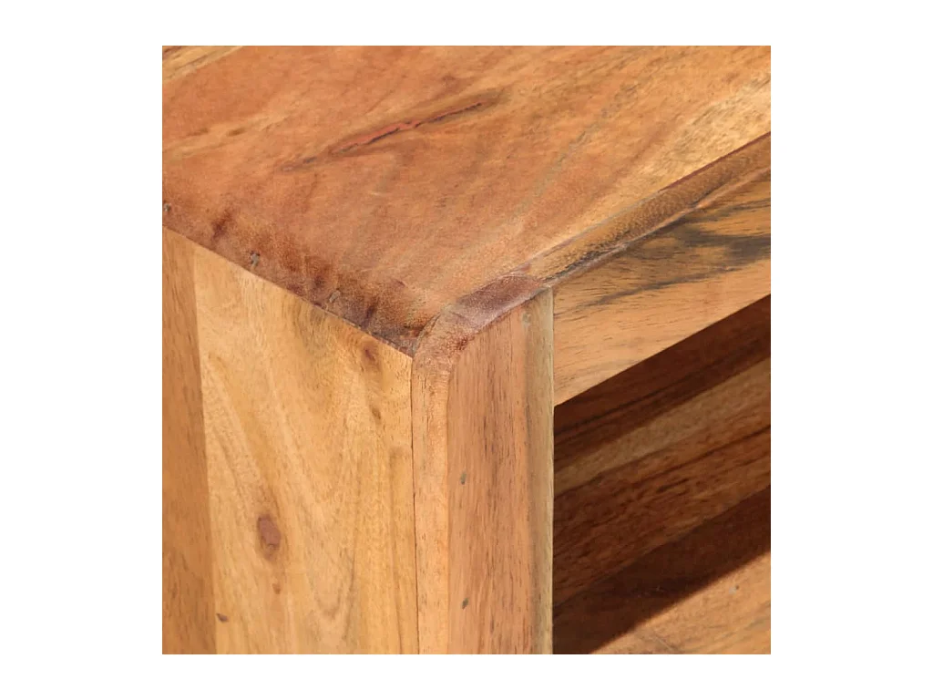 Mueble de TV | Mueble de salón de madera maciza de acacia 110x30x40 cm