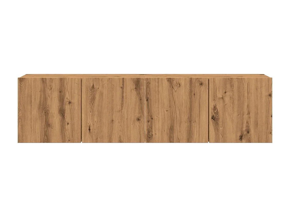 Meubles TV | Bancs TV | Armoires TV muraux 2 pcs chêne artisanal 80x30x41 cm