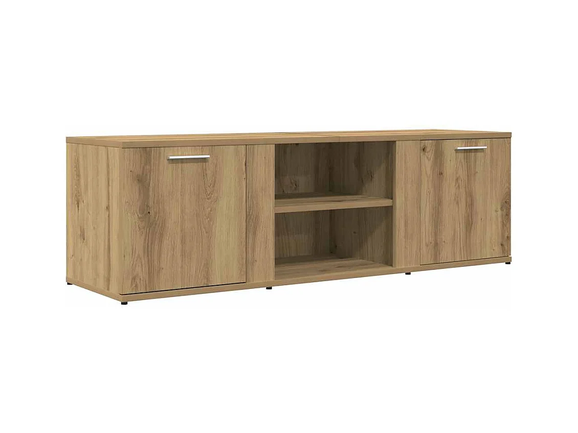 Mueble de TV | Mueble de salón madera de ingeniería roble artesanal 120x34x37 cm