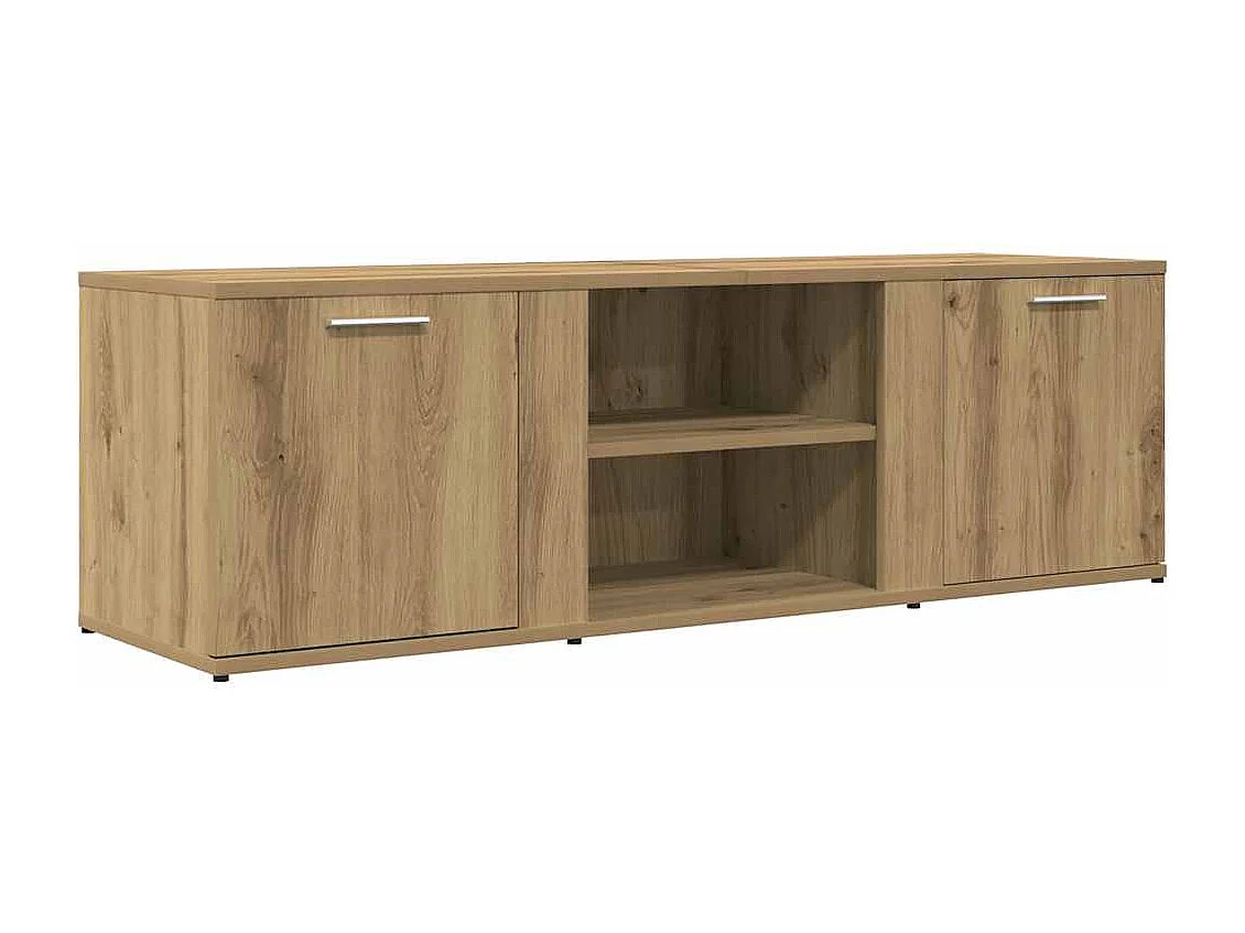 Mueble de TV | Mueble de salón madera de ingeniería roble artesanal 120x34x37 cm