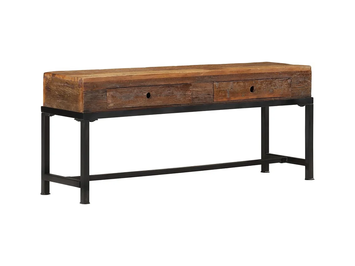 Meuble TV | Banc TV | Armoire TV 110x30x46 cm bois massif de récupération
