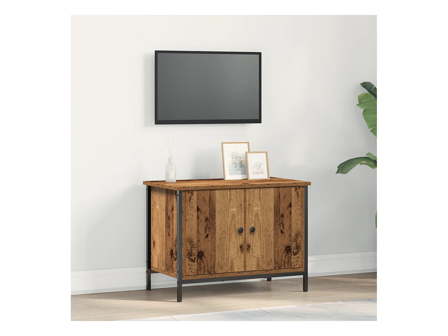 Mueble para TV  | Gabinete de TV |  Mueble de salón Madera vieja 60 x 35 x 45 cm