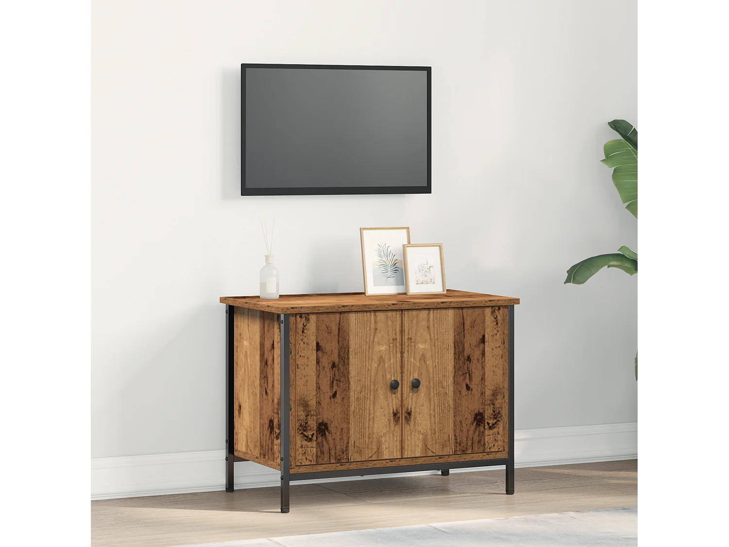 Mueble para TV  | Gabinete de TV |  Mueble de salón Madera vieja 60 x 35 x 45 cm
