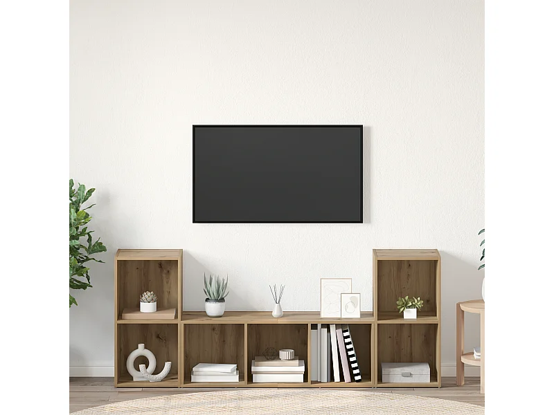 Ensemble de meubles TV | Bancs TV | Armoires TV 3 pcs Marron 107 x 35 x 37 cm