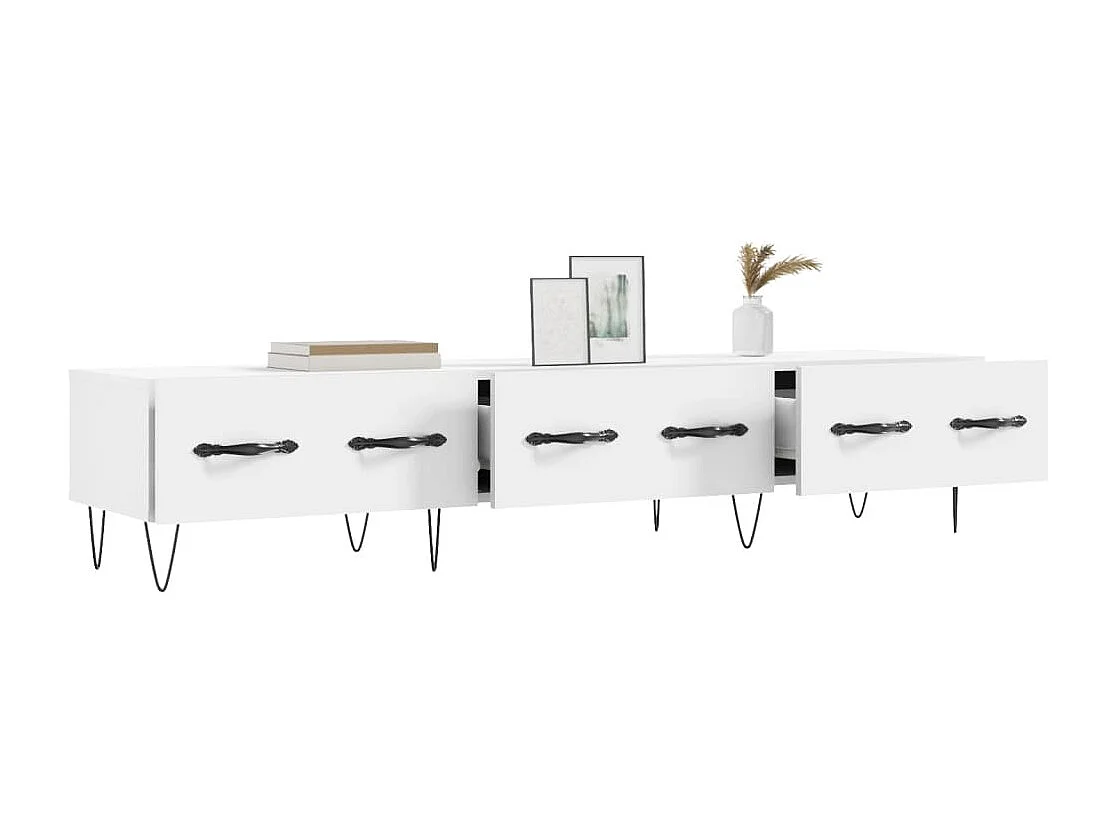 Meuble TV | Banc TV | Armoire TV blanc 150x36x30 cm bois d'ingénierie