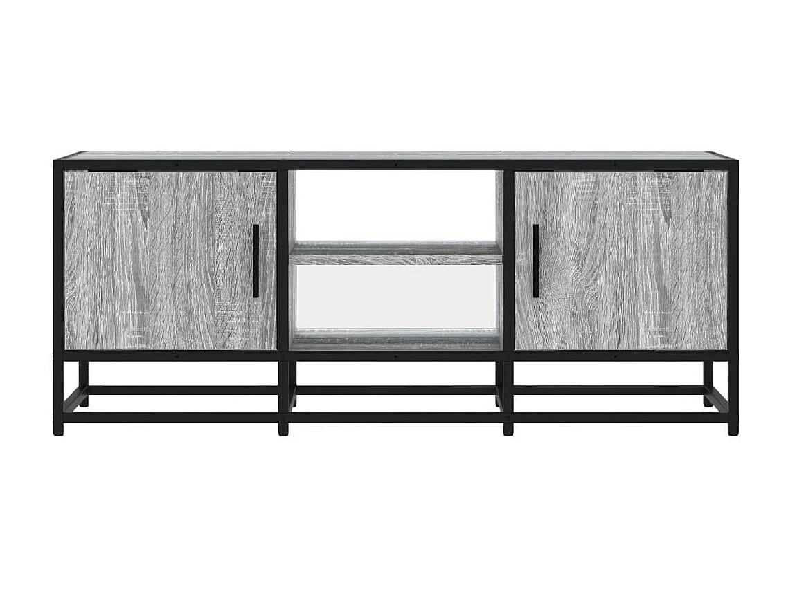 Meuble TV | Banc TV | Armoire TV sonoma gris 100x35x41 cm bois d'ingénierie et métal