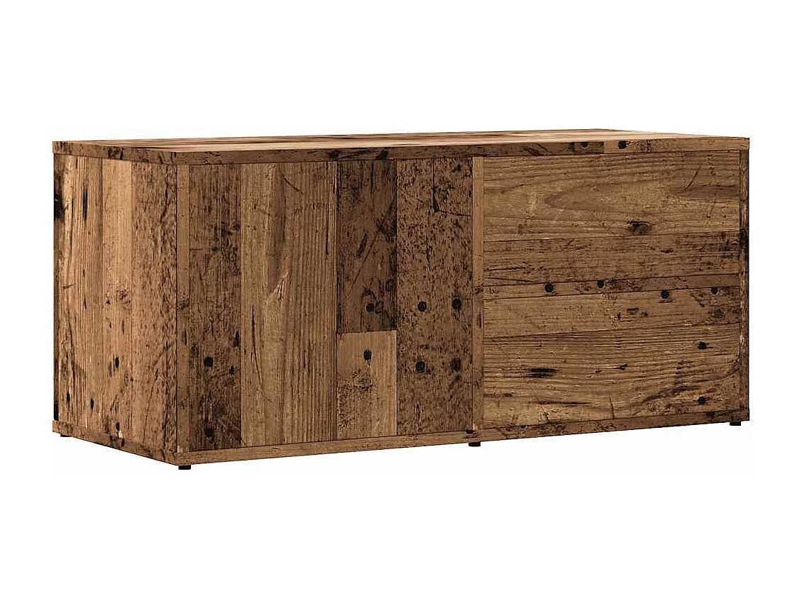 Meuble TV | Banc TV | Armoire TV vieux bois 80x34x35,5 cm bois d'ingénierie