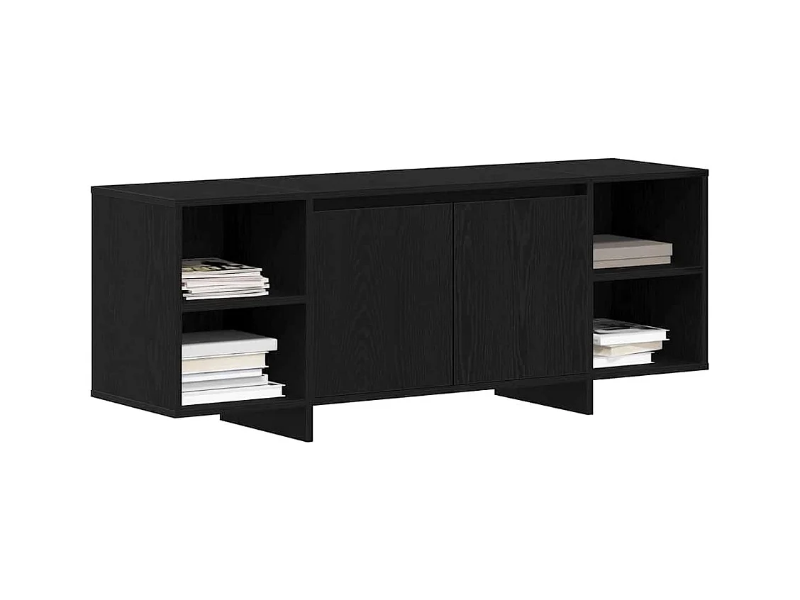 Mueble TV | Soporte de TV Negro 120 x 30 x 40.5 cm Madera contrachapada