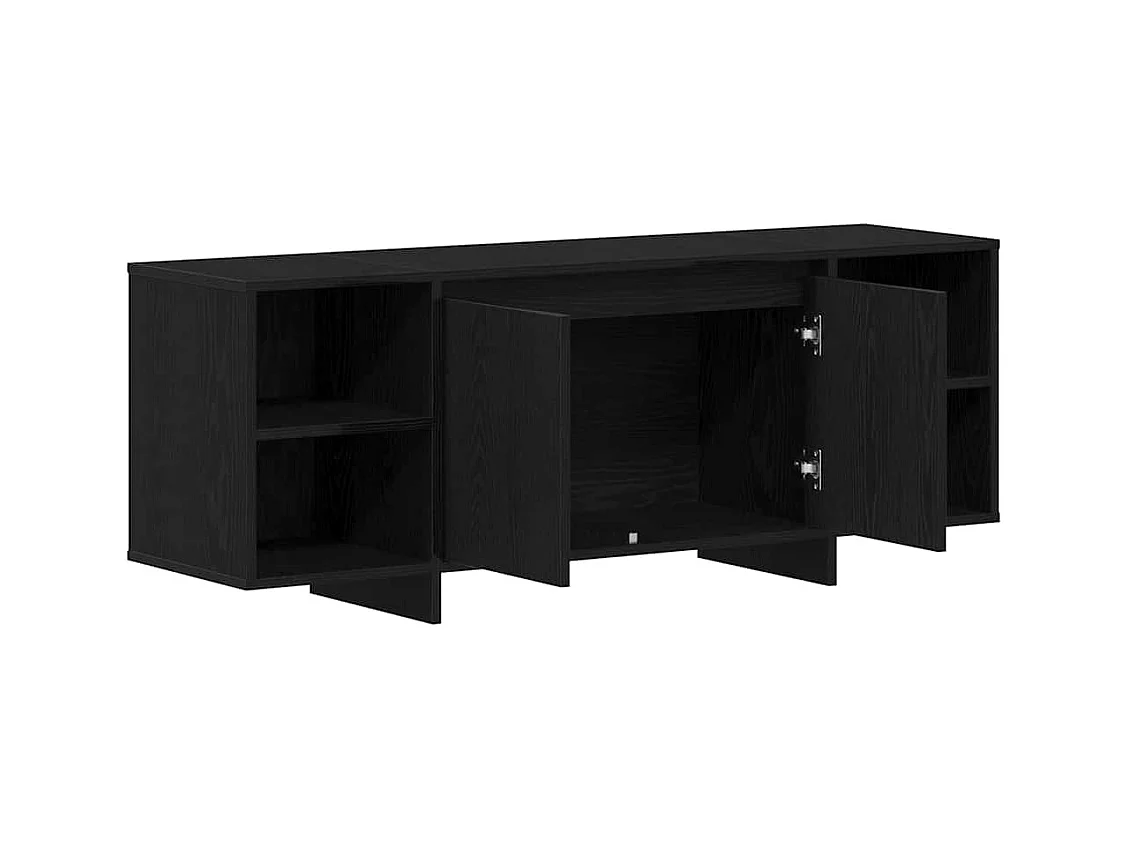 Mueble TV | Soporte de TV Negro 120 x 30 x 40.5 cm Madera contrachapada