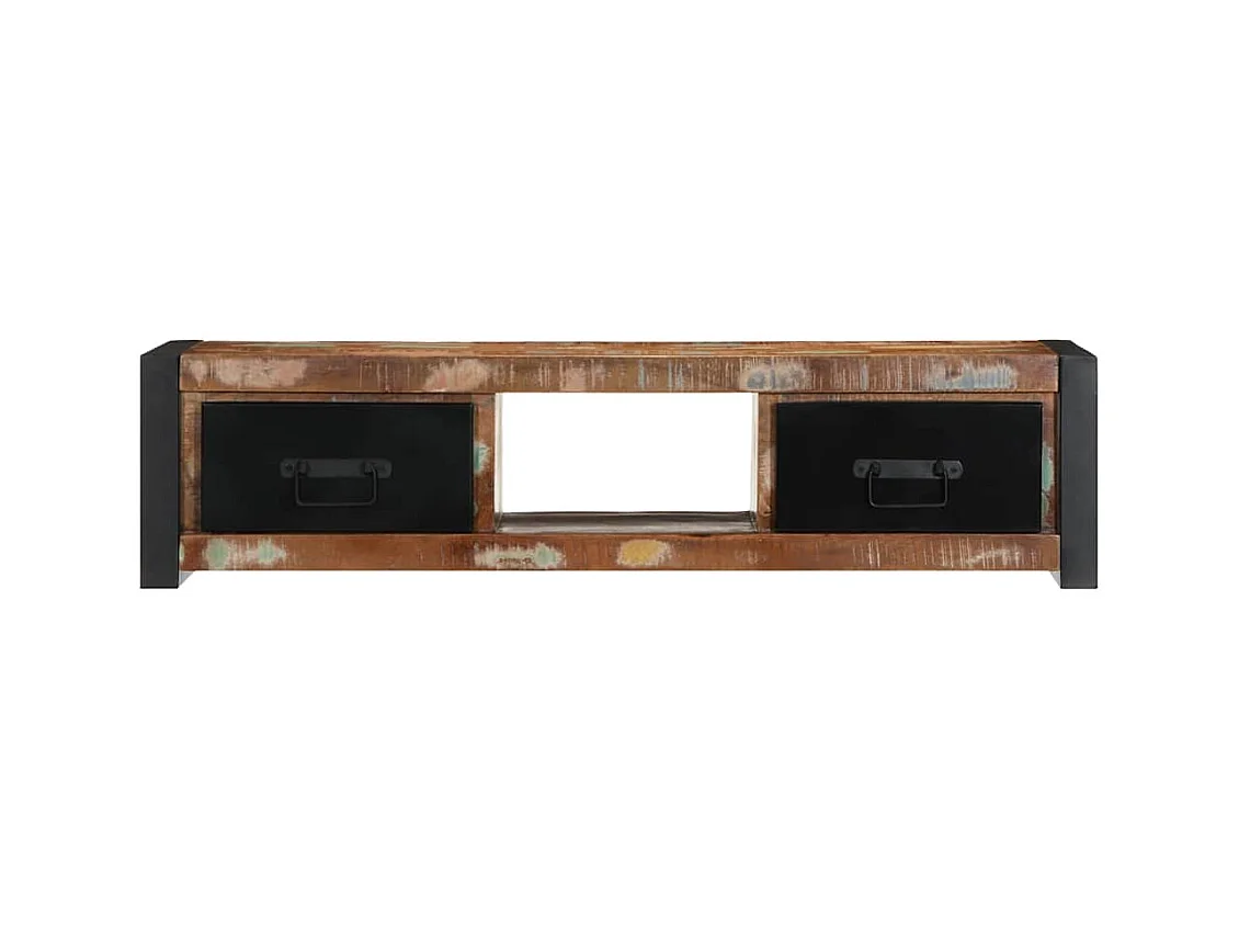 Mueble para la TV | Gabinete de TV | Mueble de salón 100x30x25 madera maciza reciclada