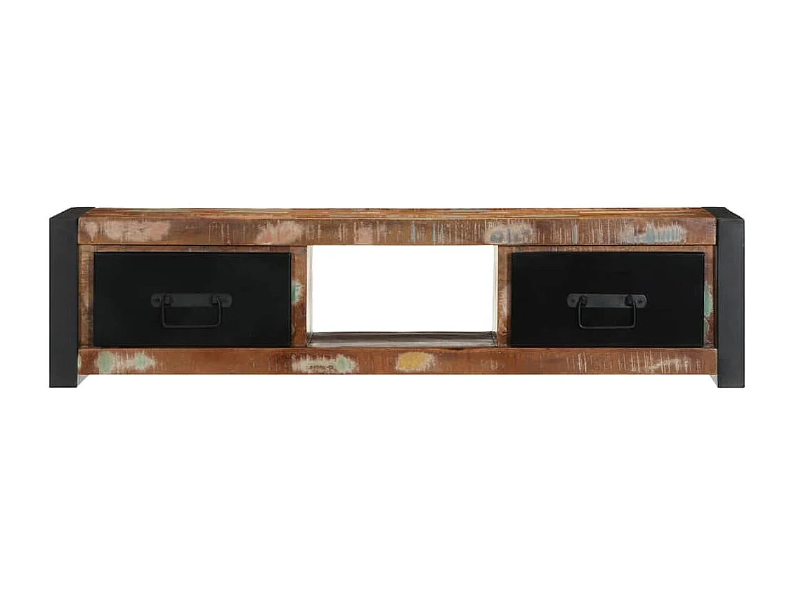 Meuble TV | Banc TV | Armoire TV 100x30x25 cm Bois de récupération solide