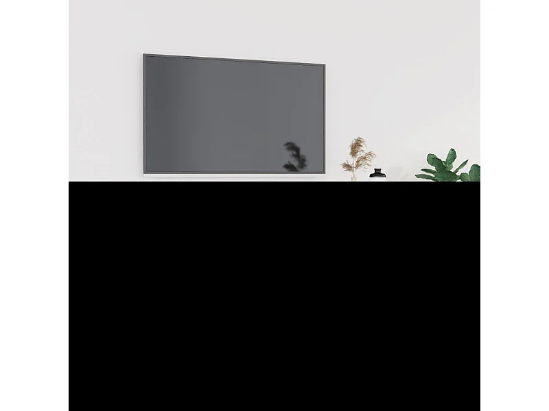 Mueble de TV | Mueble de salón madera contrachapada gris hormigón 102x35x45 cm