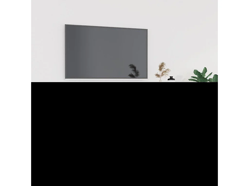 Mueble de TV | Mueble de salón madera contrachapada gris hormigón 102x35x45 cm