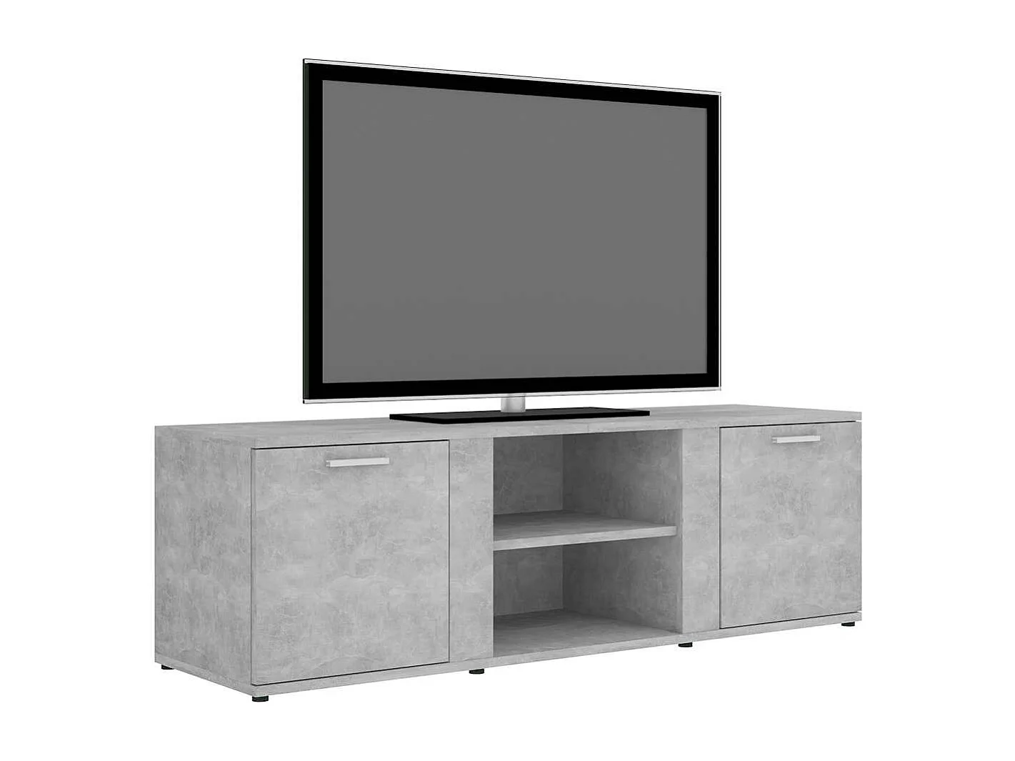 Meuble TV | Banc TV | Armoire TV Gris béton 120x34x37 cm Bois d’ingénierie