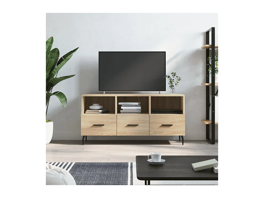 Meuble TV | Banc TV | Armoire TV chêne sonoma 102x36x50 cm bois d'ingénierie