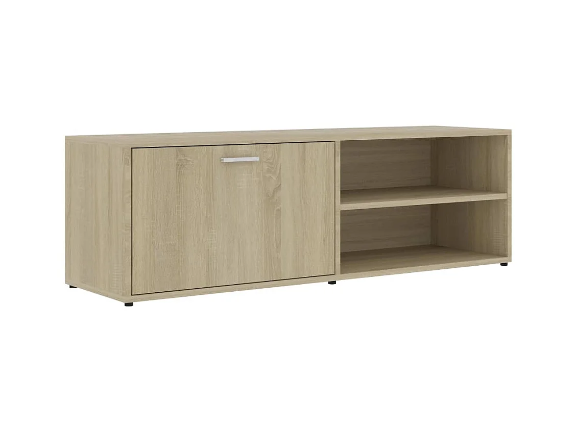 Mueble de TV | Mueble de salón madera contrachapada color roble 120x34x37 cm