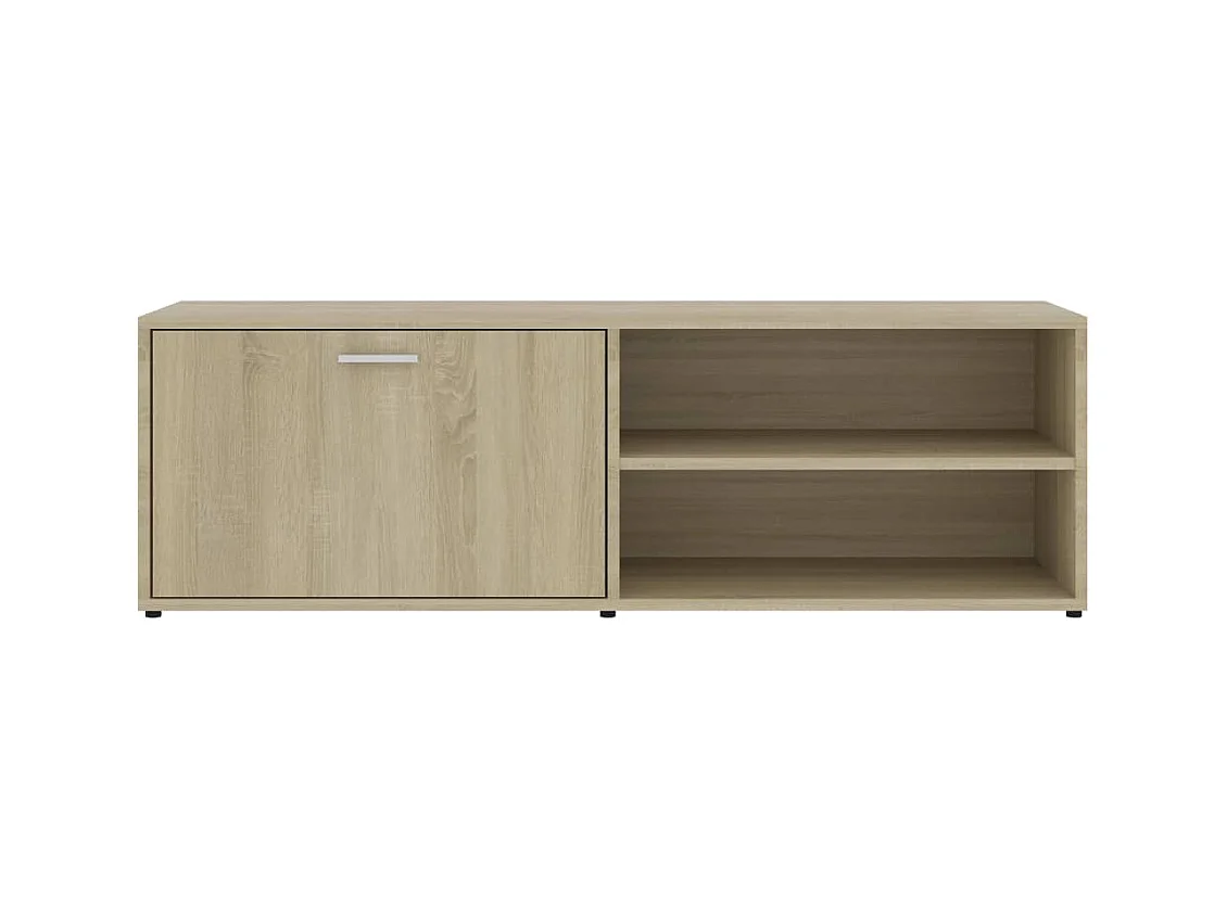 Mueble de TV | Mueble de salón madera contrachapada color roble 120x34x37 cm