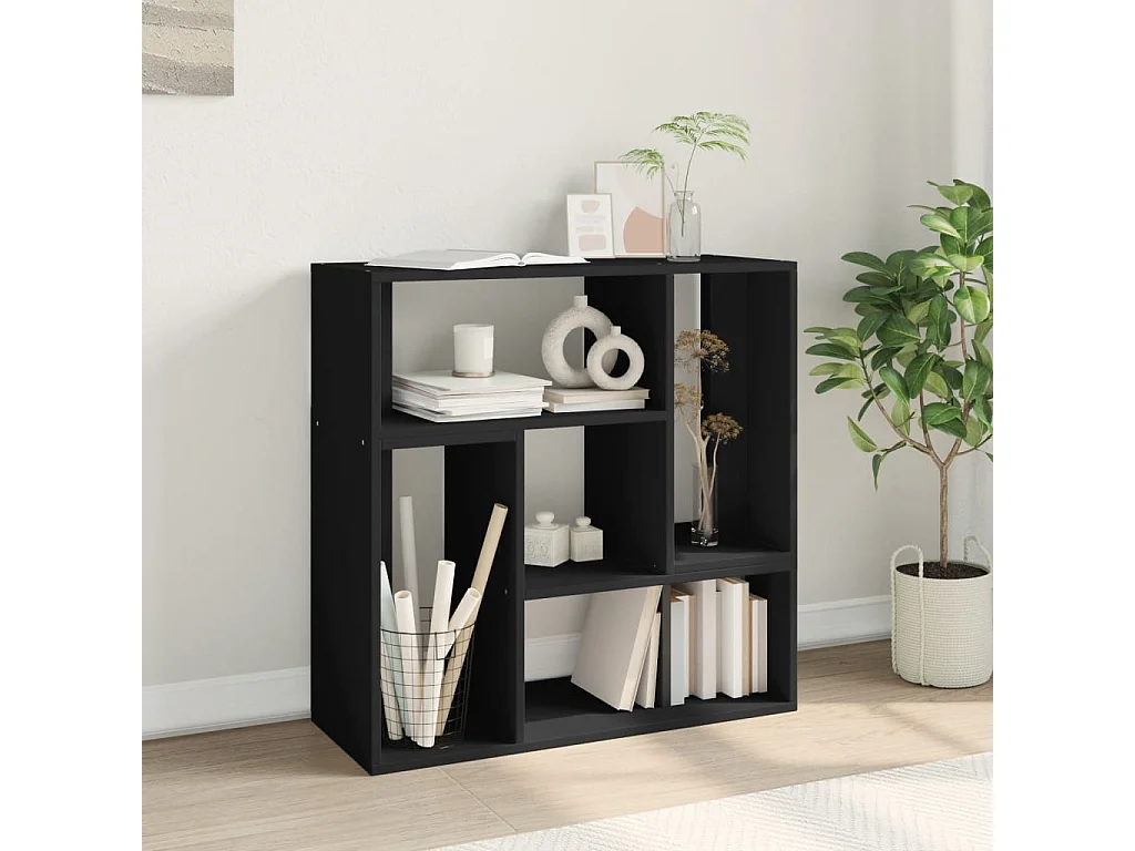 muebles para TV  | Gabinetes de TV |  Muebles de salón 2 uds madera de ingeniería negro 75x30x50 cm