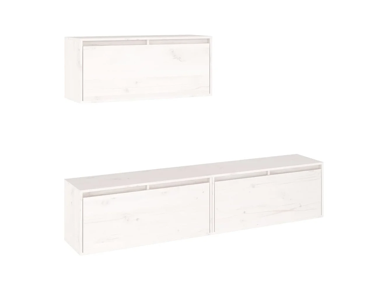 muebles para TV  | Gabinetes de TV |  Muebles de salón 3 piezas madera maciza de pino blanco