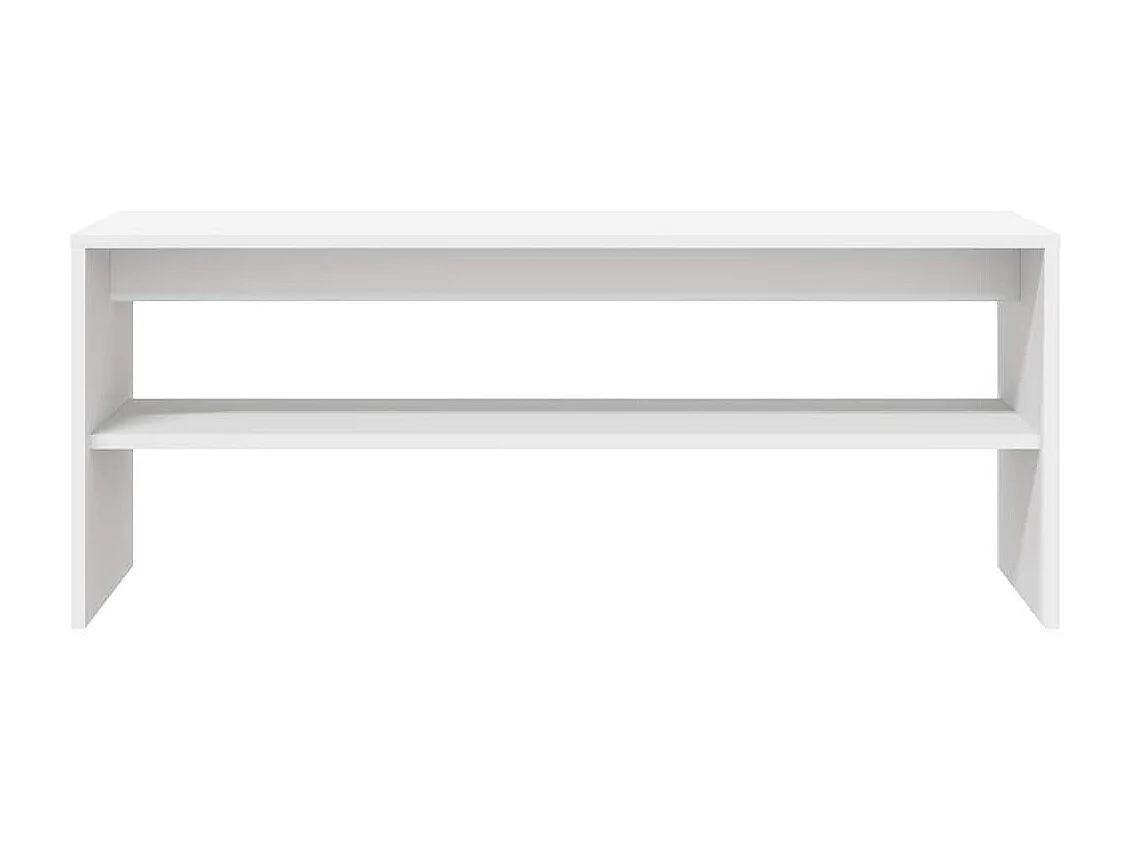 Tv-meubel | Tv-Bank | TV-kast100x40x40 cm bewerkt hout wit